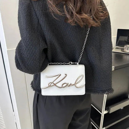 Bolsa tiracolo feminina karl branca modelo 2