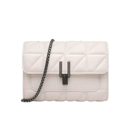 Bolsa Tiracolo com Corrente Griss Branco