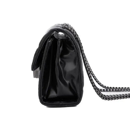Bolsa Tiracolo com Corrente Griss Preto