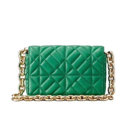 Bolsa Tiracolo com Corrente Jade Verde