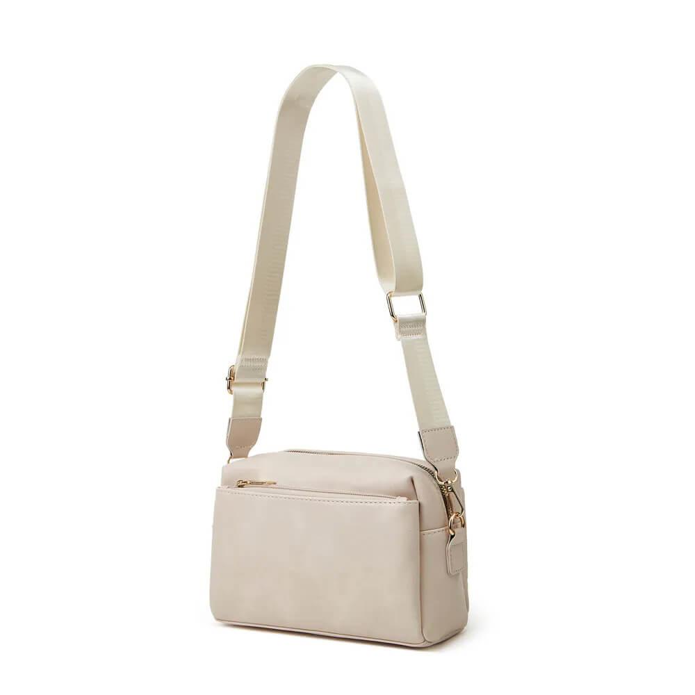Bolsa Tiracolo de Couro Sarah Branco