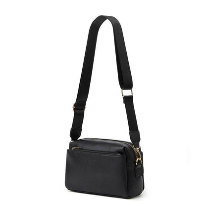 Bolsa Tiracolo de Couro Sarah Preto
