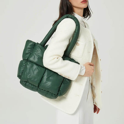 Bolsa Tote Acolchoada Elena Verde