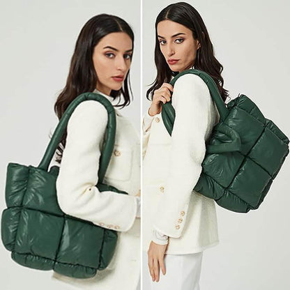 Bolsa Tote Acolchoada Elena Verde