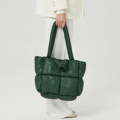 Bolsa Tote Acolchoada Elena Verde