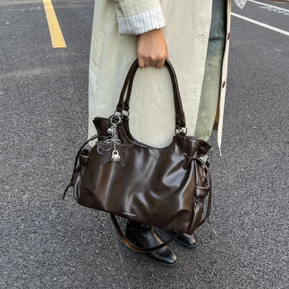 Bolsa Tote de Couro Serenata Café