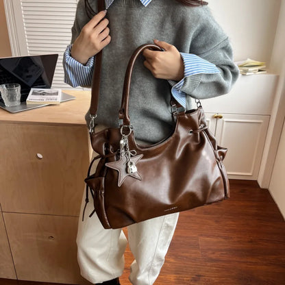Bolsa Tote de Couro Serenata Marrom