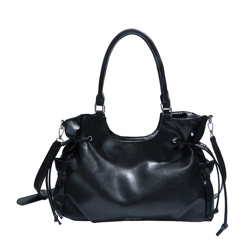 Bolsa Tote de Couro Serenata Preto