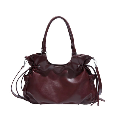 Bolsa Tote de Couro Serenata Vinho
