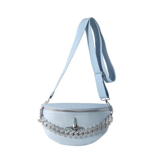 Bolsa Transversal Estelar Azul Claro