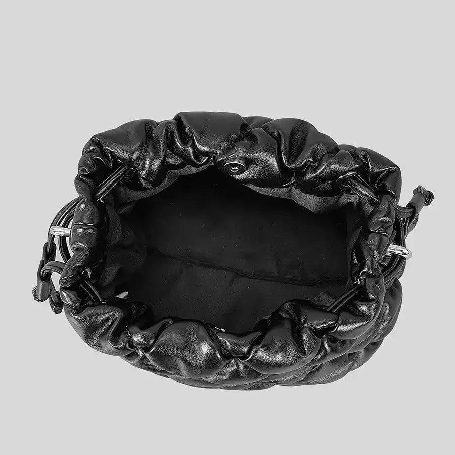 Bolsa de Ombro Acolchoada Ella Preto