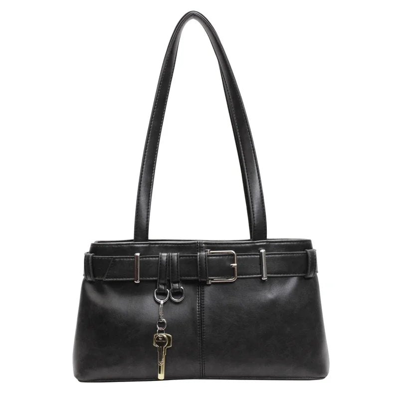 Bolsa de Ombro Retro Brooklyn Preto