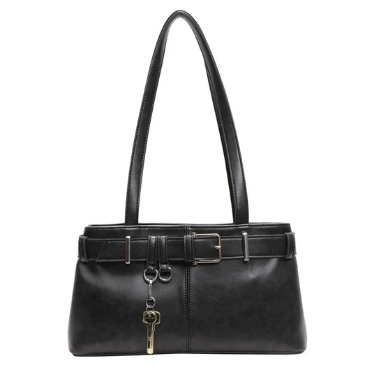 Bolsa de Ombro Retro Brooklyn Preto