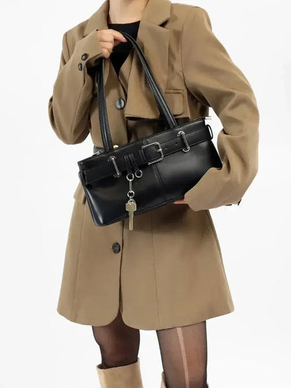 Bolsa de Ombro Retro Brooklyn Preto