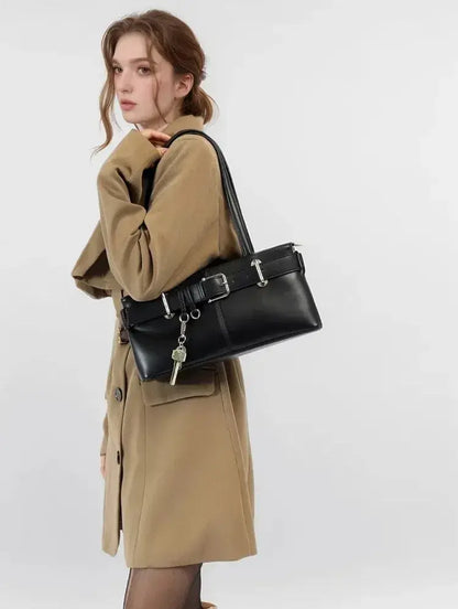 Bolsa de Ombro Retro Brooklyn Preto