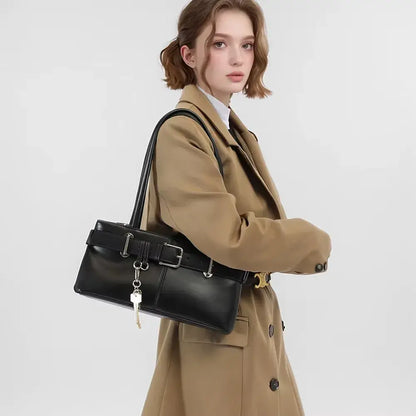 Bolsa de Ombro Retro Brooklyn Preto