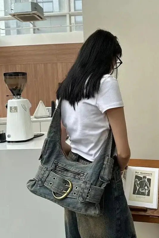 Bolsa de Ombro Vintage Jeans Khari