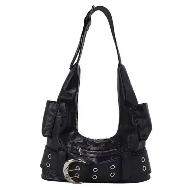Bolsa de Ombro Vintage preto Khari