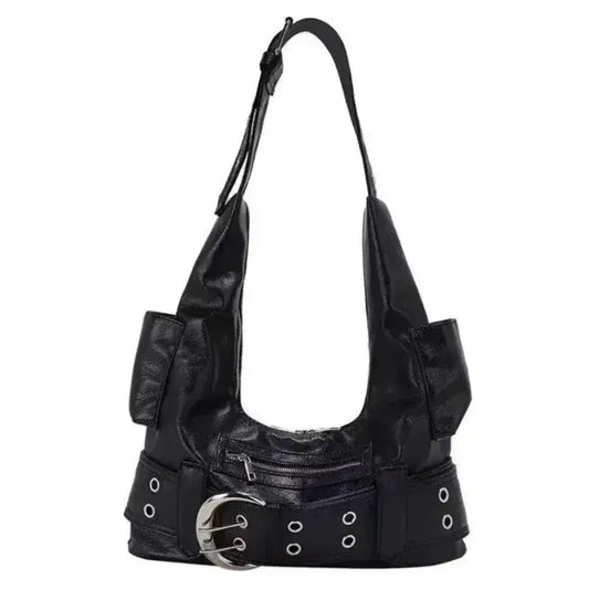 Bolsa de Ombro Vintage preto Khari