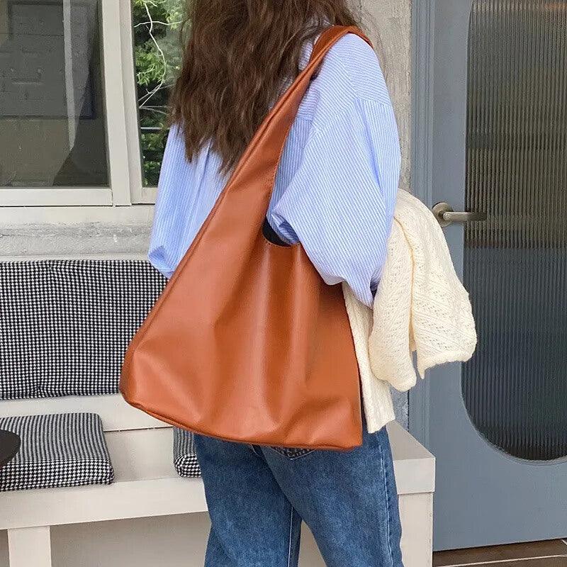 Bolsa de Ombro Vintage Serena Marrom