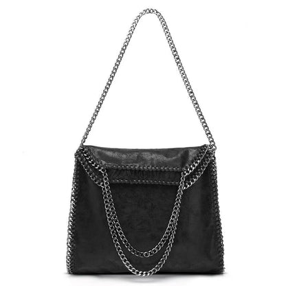 Bolsa de Ombro com Corrente D'Luna Preto