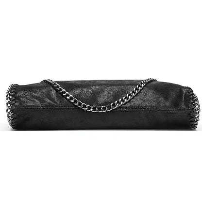 Bolsa de Ombro com Corrente D'Luna Preto