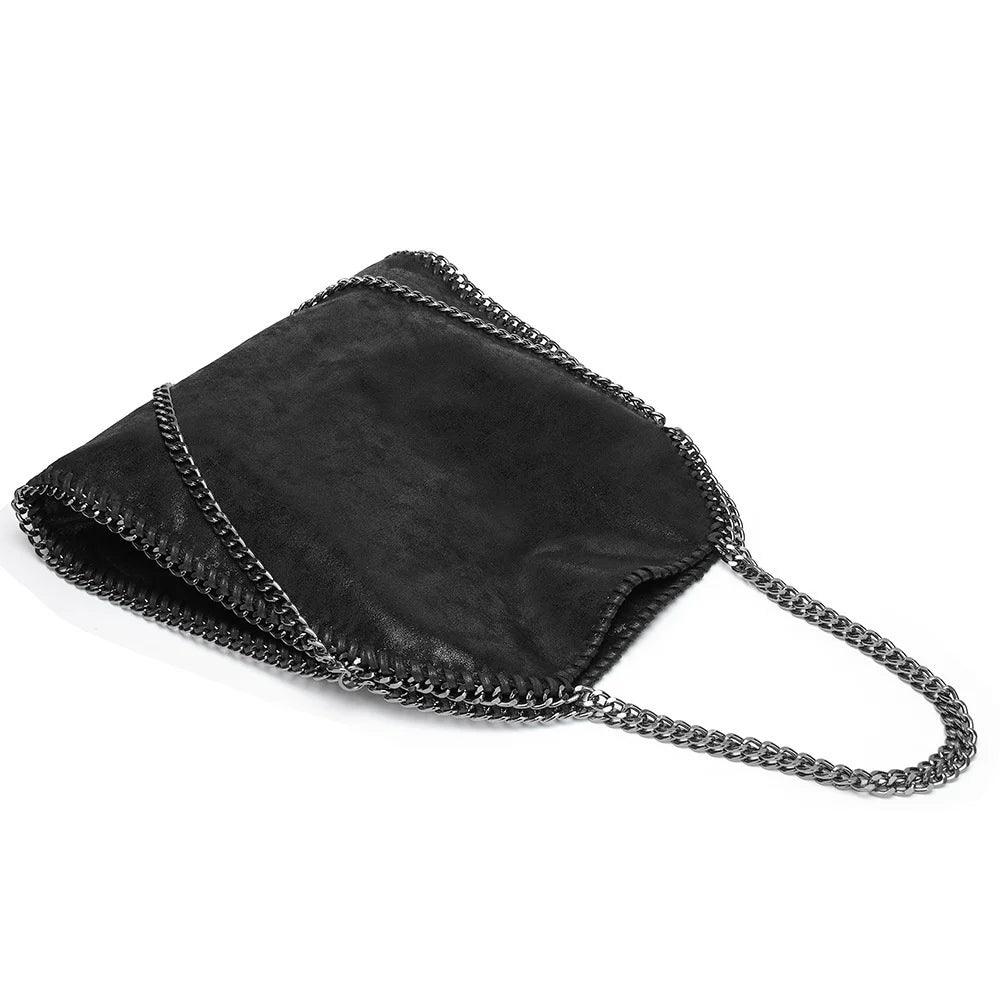 Bolsa de Ombro com Corrente D'Luna Preto