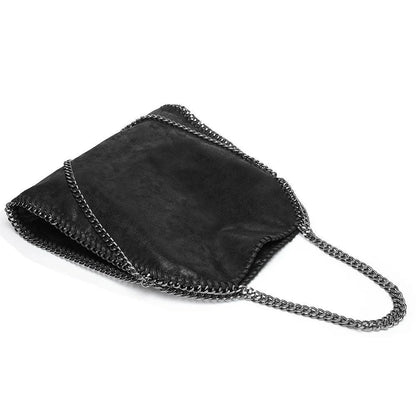 Bolsa de Ombro com Corrente D'Luna Preto