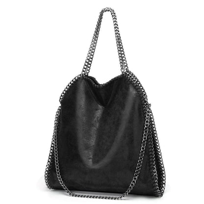 Bolsa de Ombro com Corrente D'Luna Preto