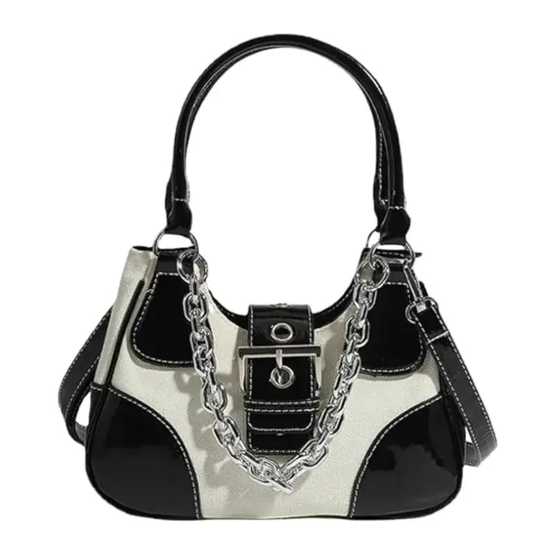 Bolsa de Ombro com Corrente Urvi Branco