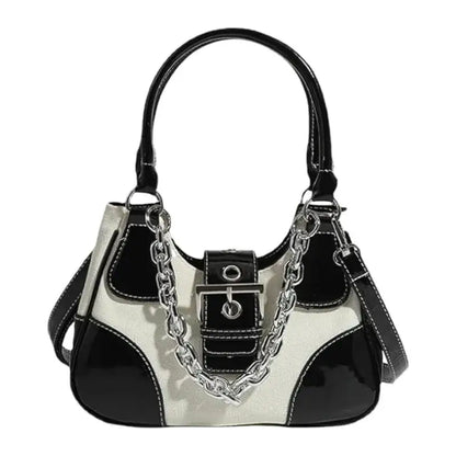 Bolsa de Ombro com Corrente Urvi Branco