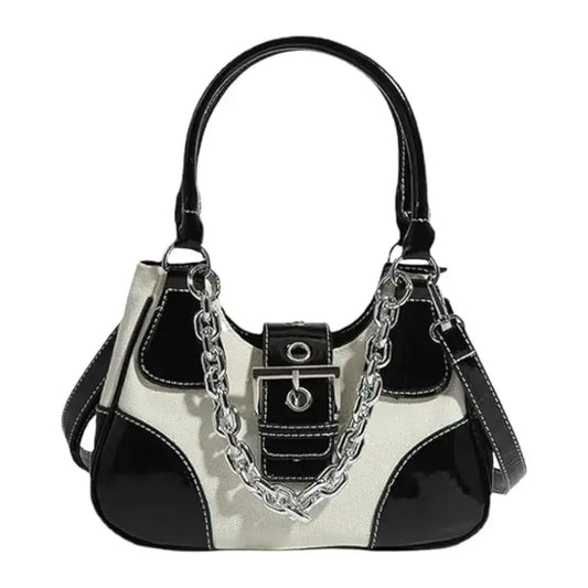 Bolsa de Ombro com Corrente Urvi Branco