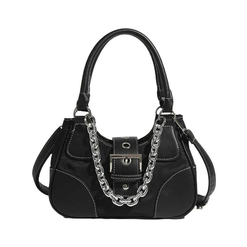 Bolsa de Ombro com Corrente Urvi Preto