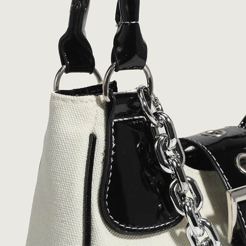 Bolsa de Ombro com Corrente Urvi Branco