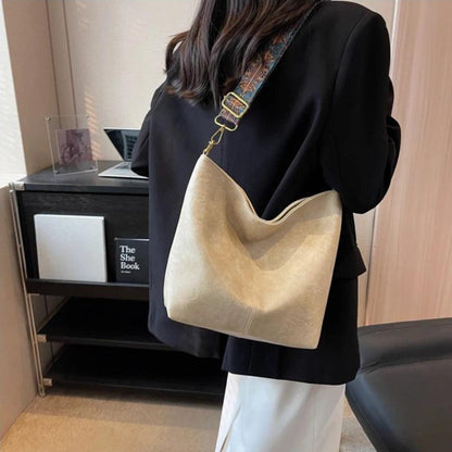 Bolsa de Ombro em Couro Lenc Branco
