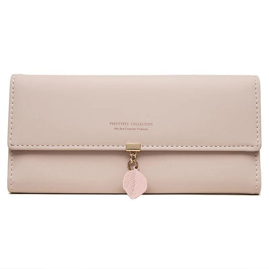 Carteira Feminina de Couro Hena Rosa