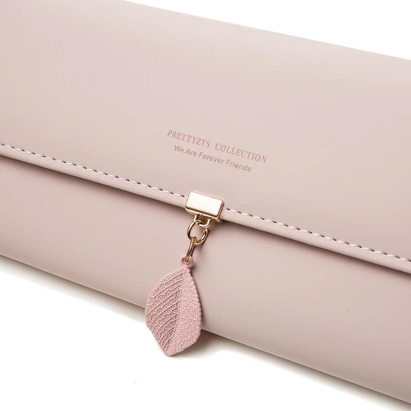 Carteira Feminina de Couro Hena Rosa