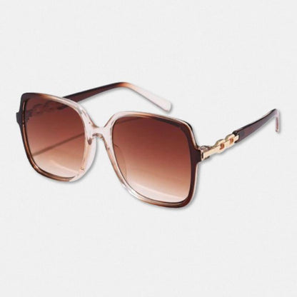 Óculos de Sol Feminino Quadrado Perséfone Marrom Degrade