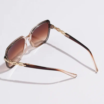 Óculos de Sol Feminino Quadrado Perséfone Marrom Degrade