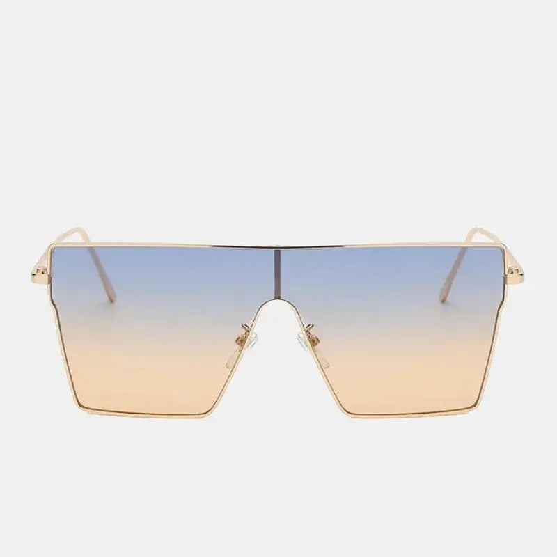 Óculos de Sol Feminino Retangular Atena Azul