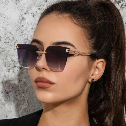 Óculos de Sol Feminino Sem Aro Artemis Cinza
