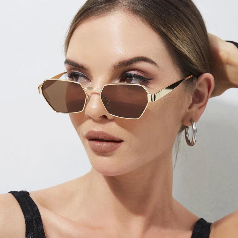 Óculos de Sol Feminino Vintage Romane Marrom