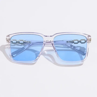 Óculos de Sol Quadrado Feminino Meysi Azul