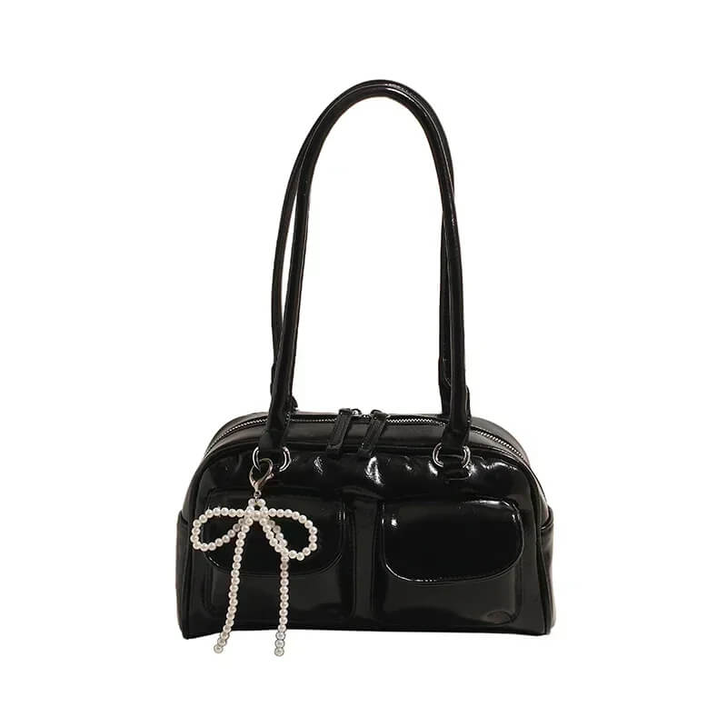 bolsa baguete vintage preto hanna
