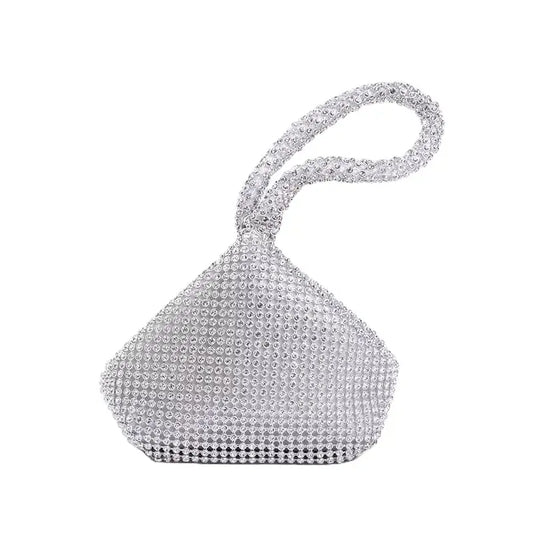 Bolsa de Mão Strass Mariana Prata