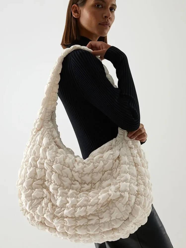 bolsa feminina acolchoada branco