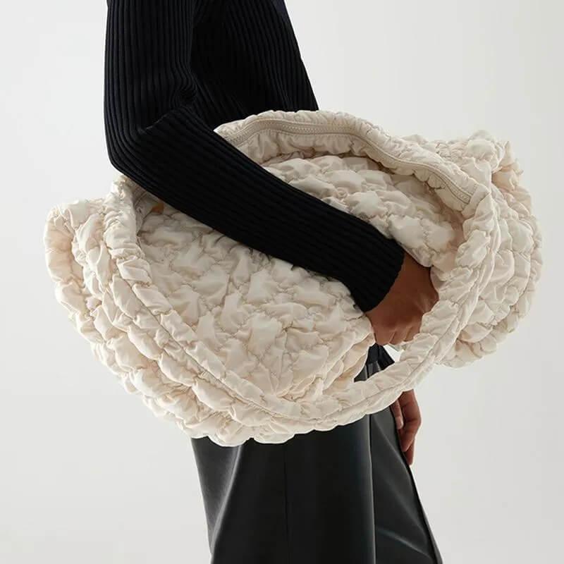 bolsa feminina acolchoada branco