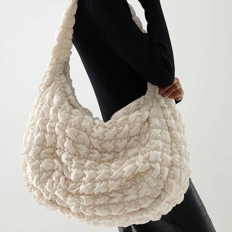 bolsa feminina acolchoada branco