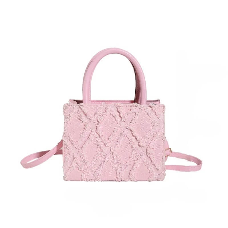 bolsa satchel rosa danna