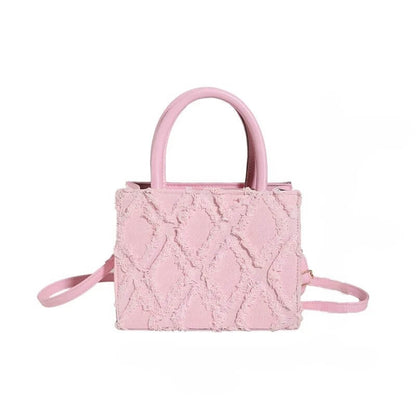 bolsa satchel rosa danna